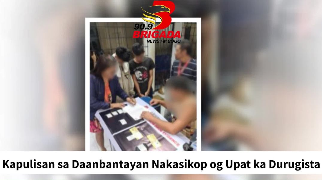 Kapulisan sa Daanbantayan Nakasikop og Upat ka Durugista