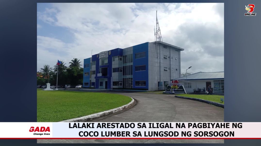 ⁣Lalaki arestado sa iligal na pagbiyahe ng coco lumber sa lungsod ng Sorsogon