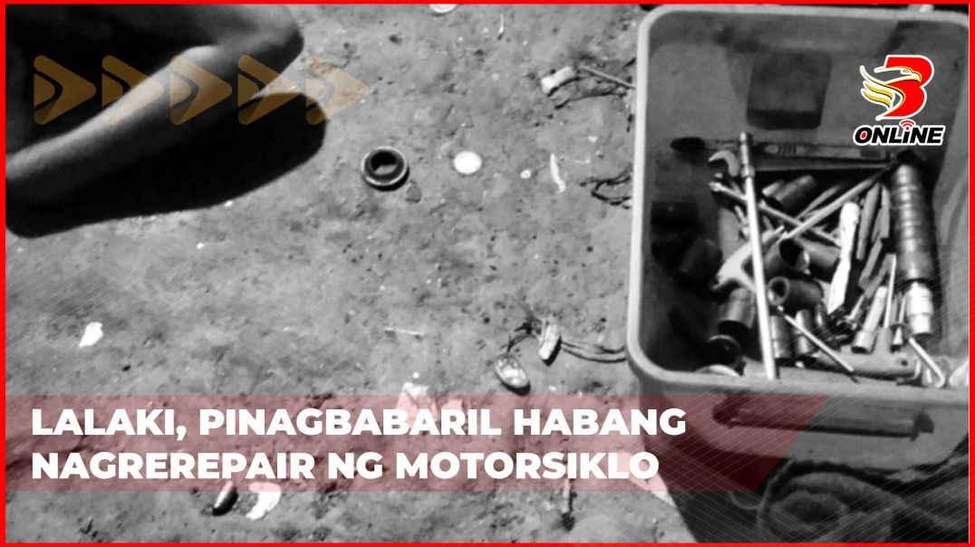 Lalaki, pinagbabaril habang nagrerepair ng motorsiklo
