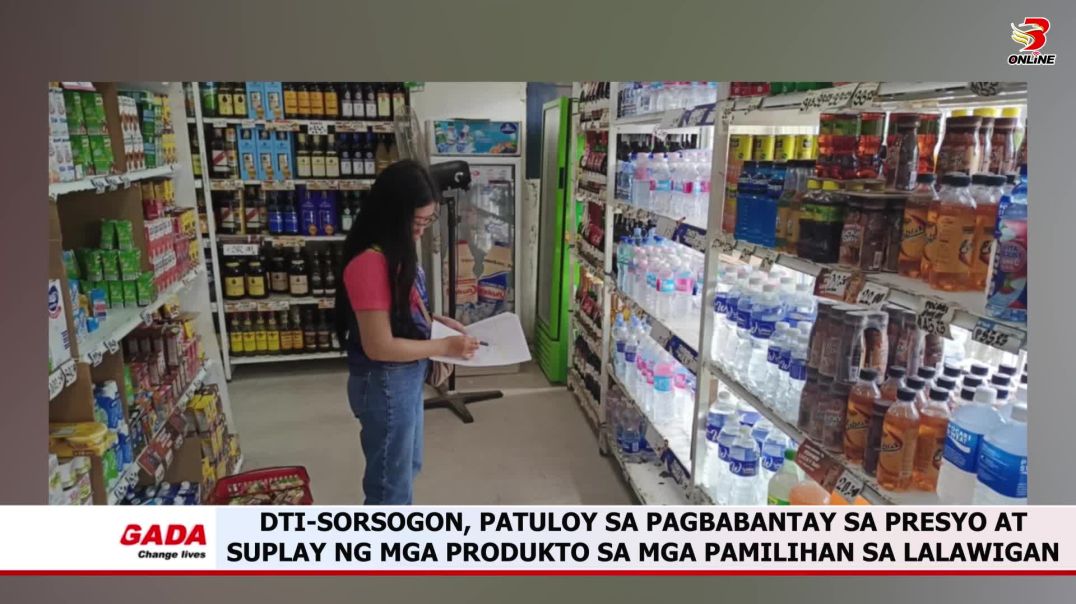 ⁣DTI-Sorsogon, patuloy sa pagbabantay sa presyo at suplay ng mga produkto sa mga pamilihan sa lalawig