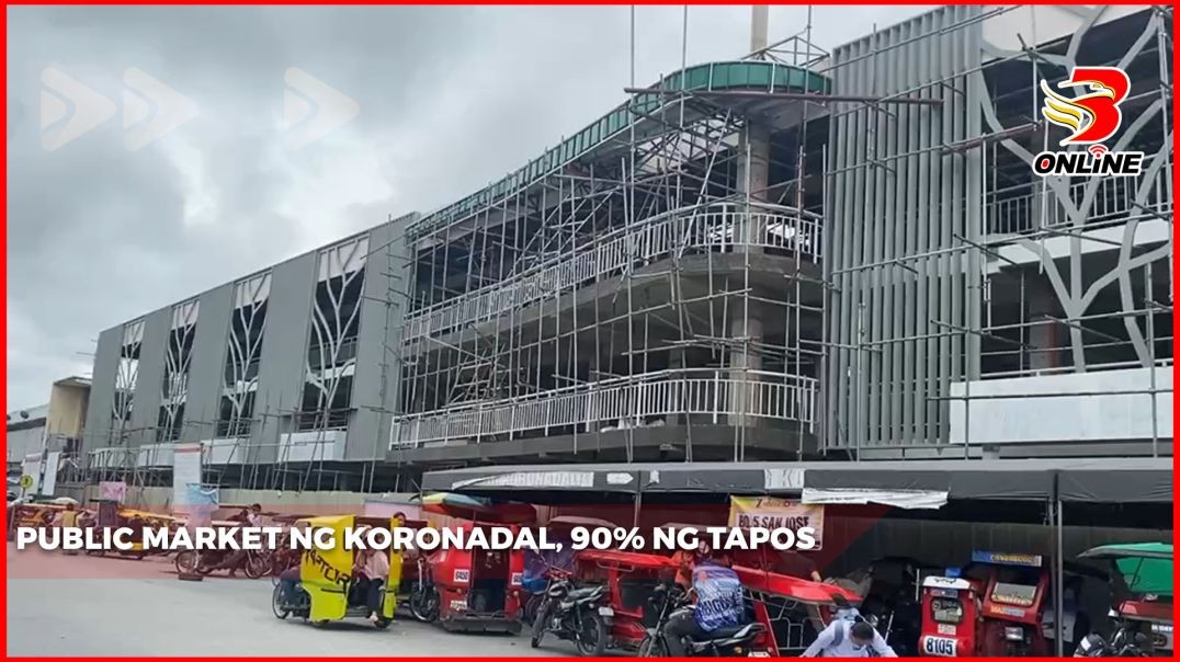 Public Market ng Koronadal, 90% ng tapos