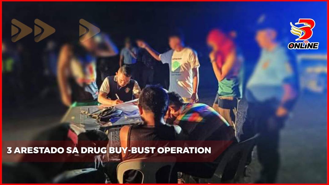 3 arestado sa drug buy-bust operation