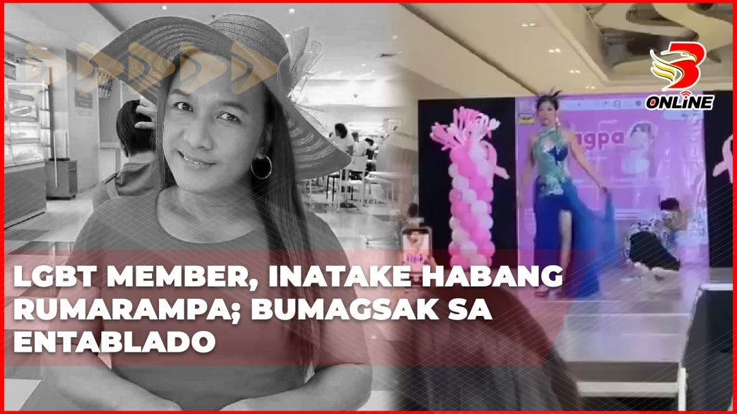⁣LGBT member, inatake habang rumarampa; bumagsak sa entablado