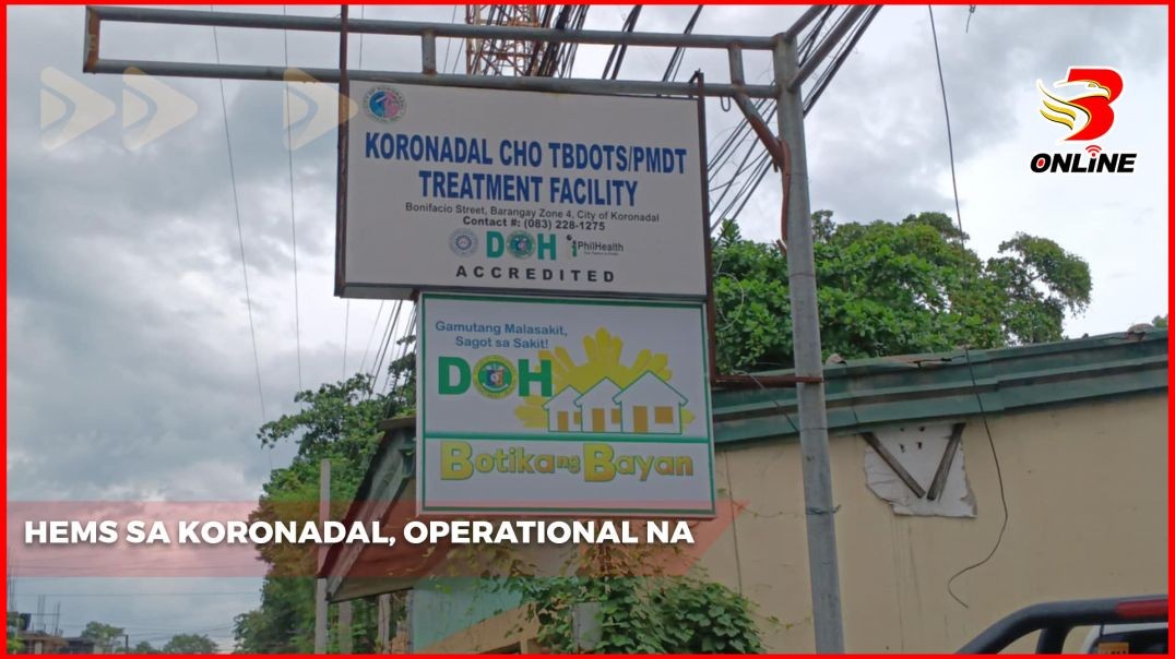HEMS sa Koronadal, operational na