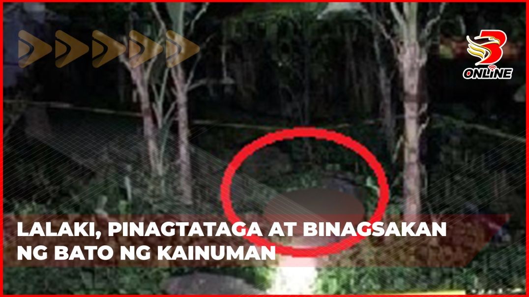 Lalaki, pinagtataga at binagsakan ng bato ng kainuman