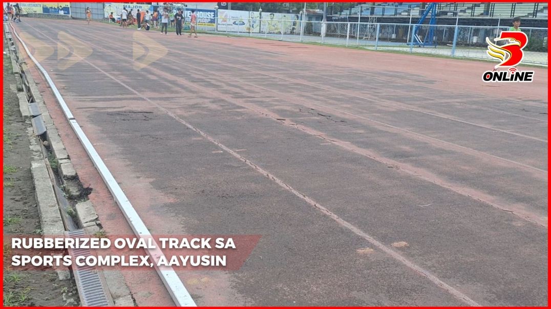 Rubberized oval track sa sports complex, aayusin