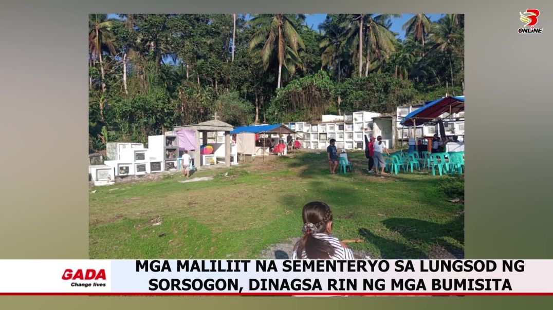 ⁣Mga maliliit na sementeryo sa lungsod ng Sorsogon, dinagsa rin ng mga bumibisita