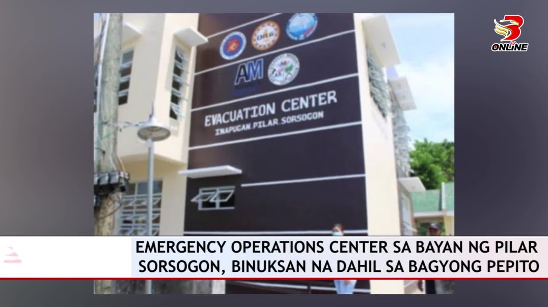 ⁣Emergency operations center sa bayan ng Pilar Sorsogon, binuksan na dahil sa Bagyong Pepito