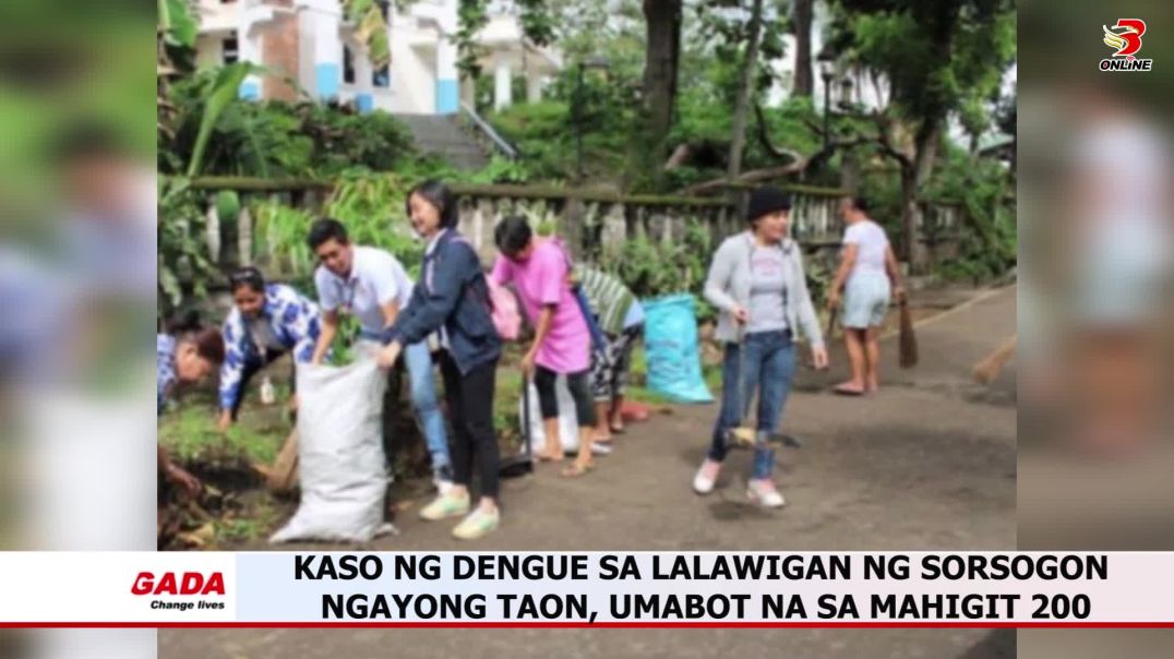 ⁣Kaso ng dengue sa lalawigan ng Sorsogon ngayong taon, umabot na sa mahigit 200