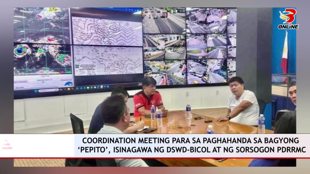 ⁣Coordination meeting para sa paghahanda sa Bagyong ‘Pepito’, isinagawa ng DSWD-Bicol at ng Sorsogon 