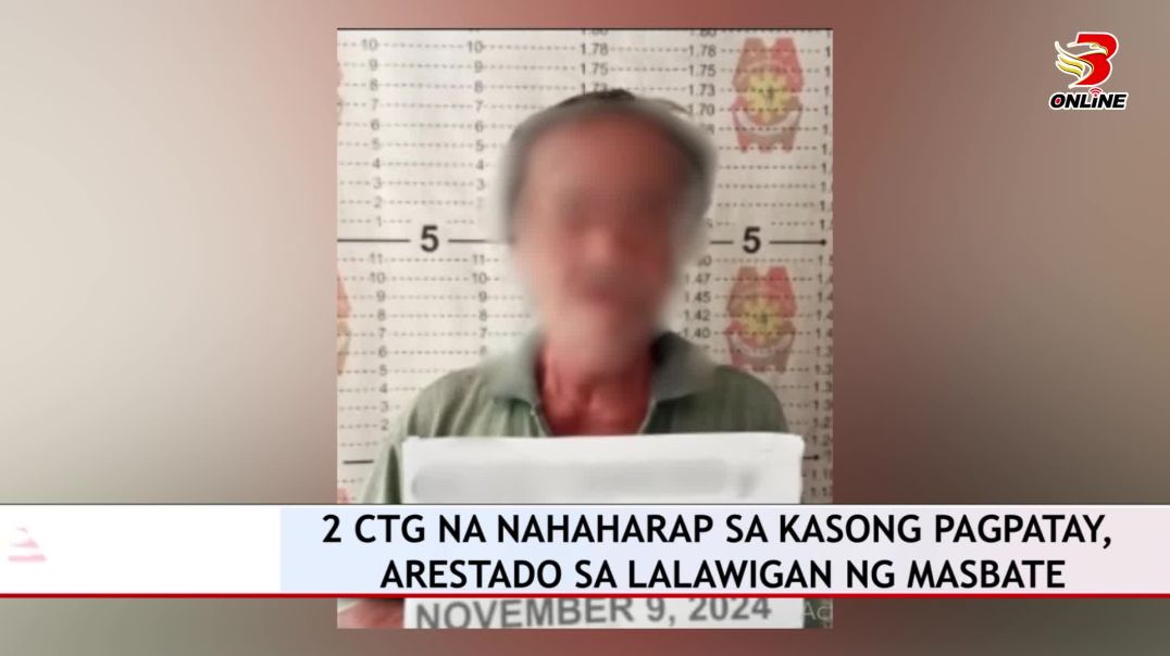 2 CTG na Nahaharap sa Kasong Pagpatay, Arestado sa Lalawigan ng Masbate