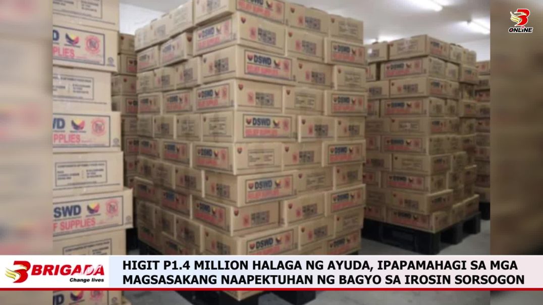 ⁣Higit P1.4 Million Halaga ng Ayuda, Ipapamahagi sa mga Magsasakang Naapektuhan ng Bagyo sa Irosin So