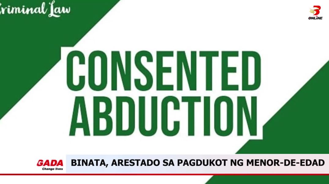 Binata, arestado sa pagdukot ng menor-de-edad