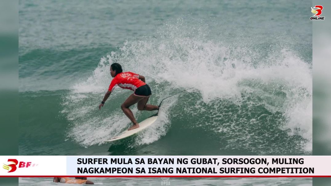 ⁣Surfer Mula sa Bayan ng Gubat, Sorsogon, Muling Nagkampeon sa Isang National Surfing Competition