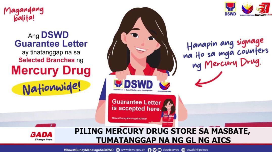 ⁣Piling mercury drug store sa Masbate, tumatanggap na ng GL ng AICS