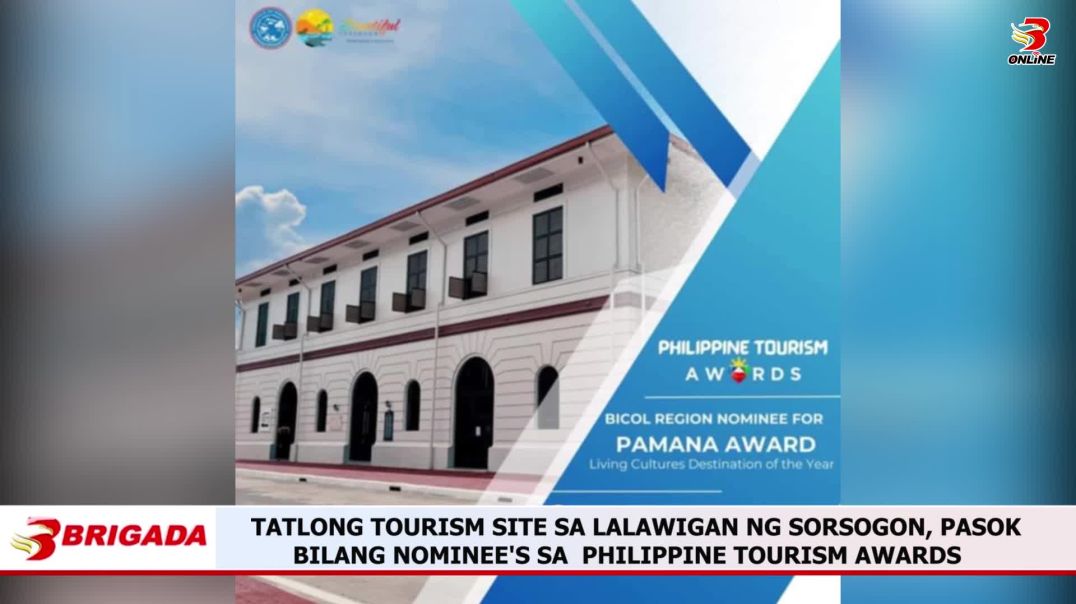 ⁣Tatlong Tourism Site sa Lalawigan ng Sorsogon, Pasok Bilang Nominee's sa Philippine Tourism Awa