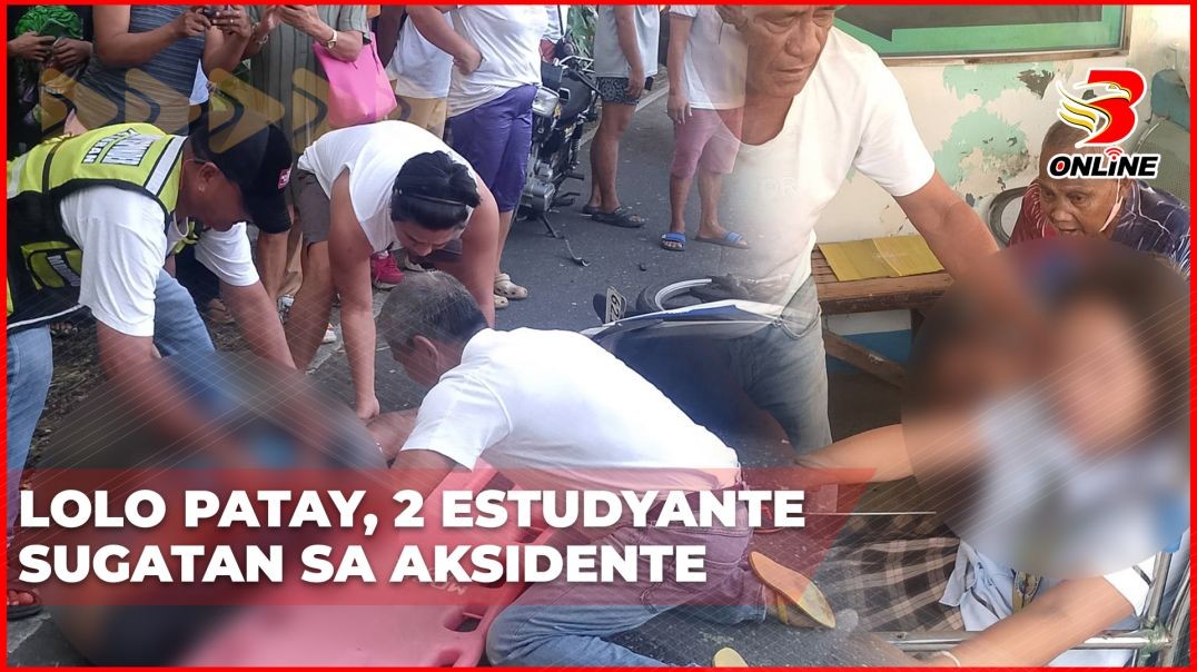 Lolo patay, 2 estudyante sugatan sa aksidente