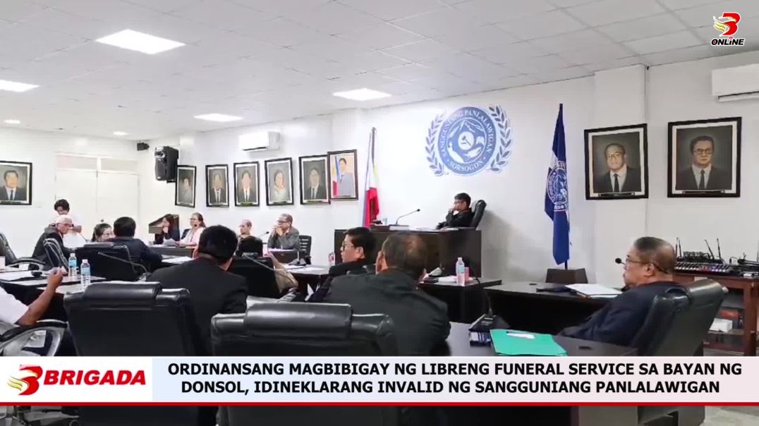 ⁣Ordinansang Magbibigay ng Libreng Funeral Service sa Bayan ng Donsol, Idineklarang Invalid ng Sanggu