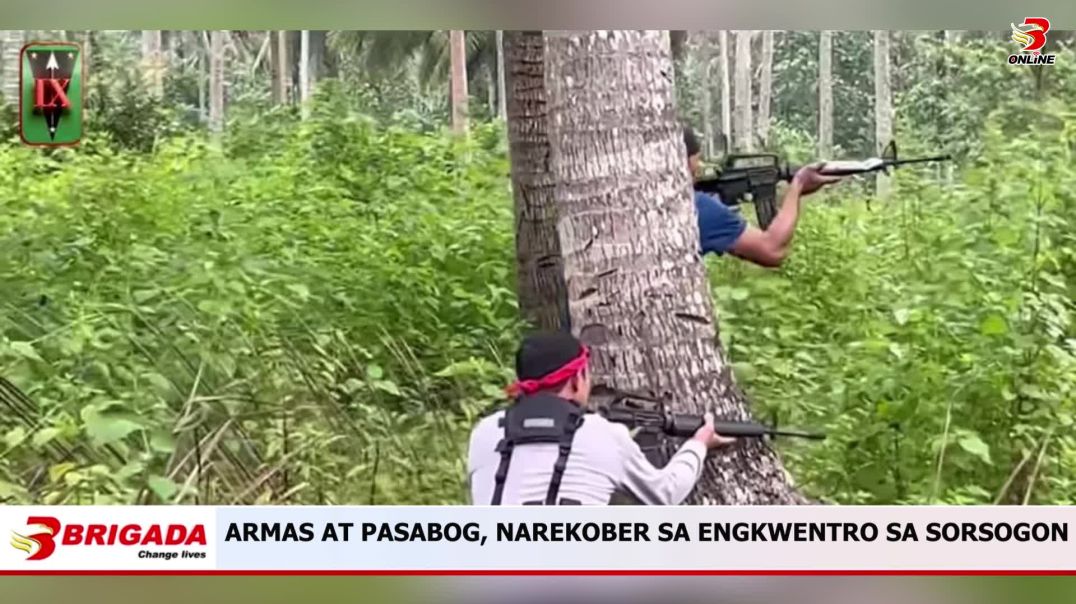 ⁣Armas at Pasabog, Narekober sa Engkwentro sa Sorsogon