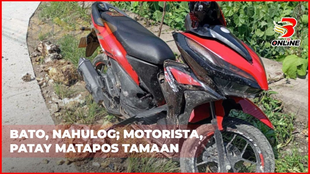 Bato, nahulog;Motorista, patay matapos tamaan