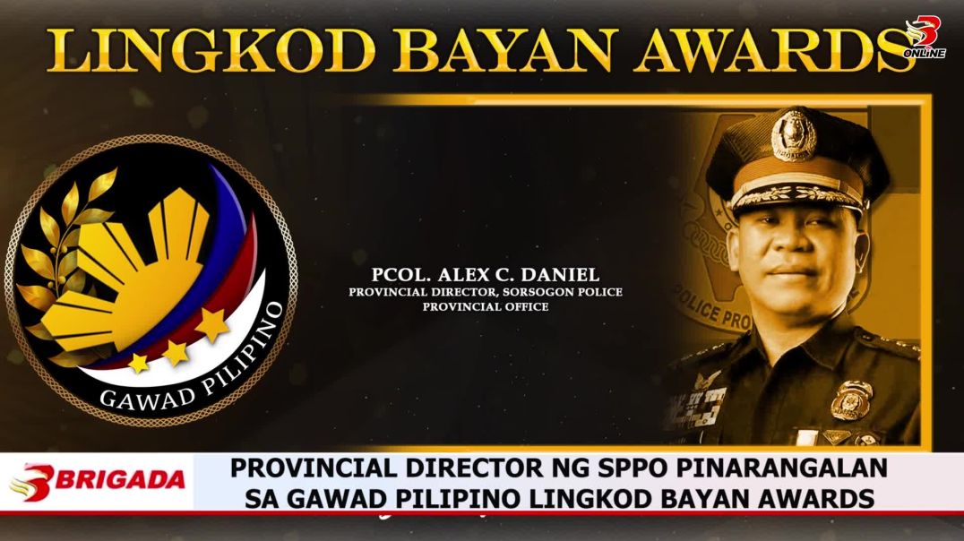 ⁣Provincial Director ng SPPO Pinarangalan sa Gawad Pilipino Lingkod Bayan Awards