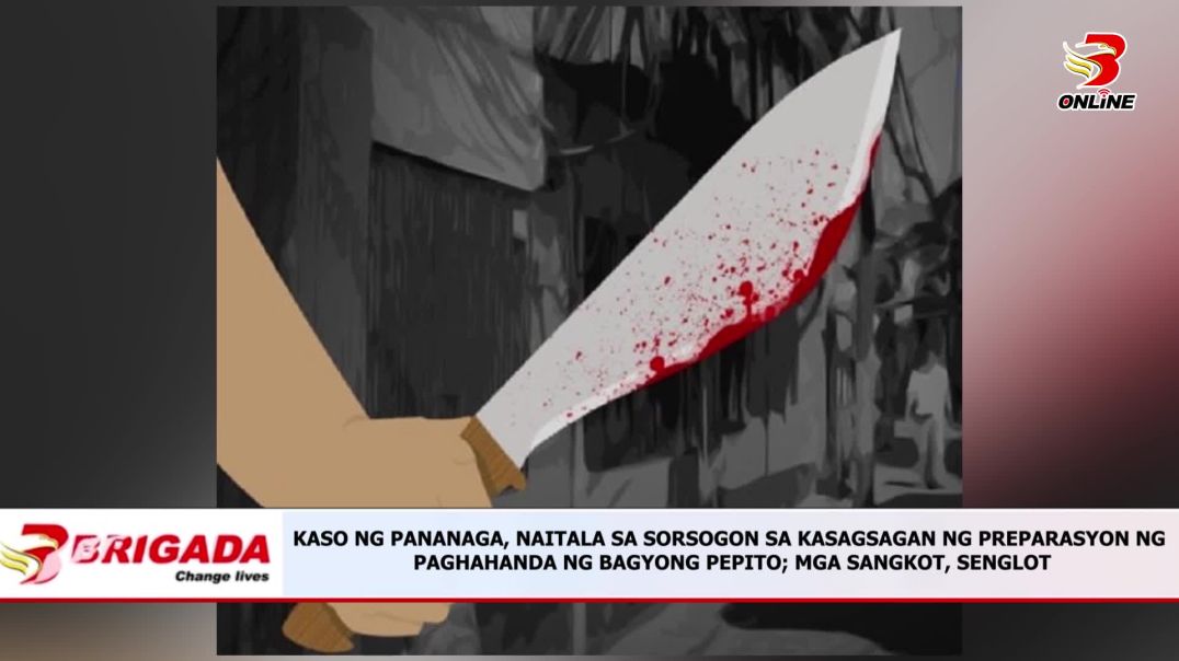 ⁣Kaso ng Pananaga, Naitala sa Sorsogon sa Kasagsagan ng Preparasyon ng Paghahanda ng Bagyong Pepito; 