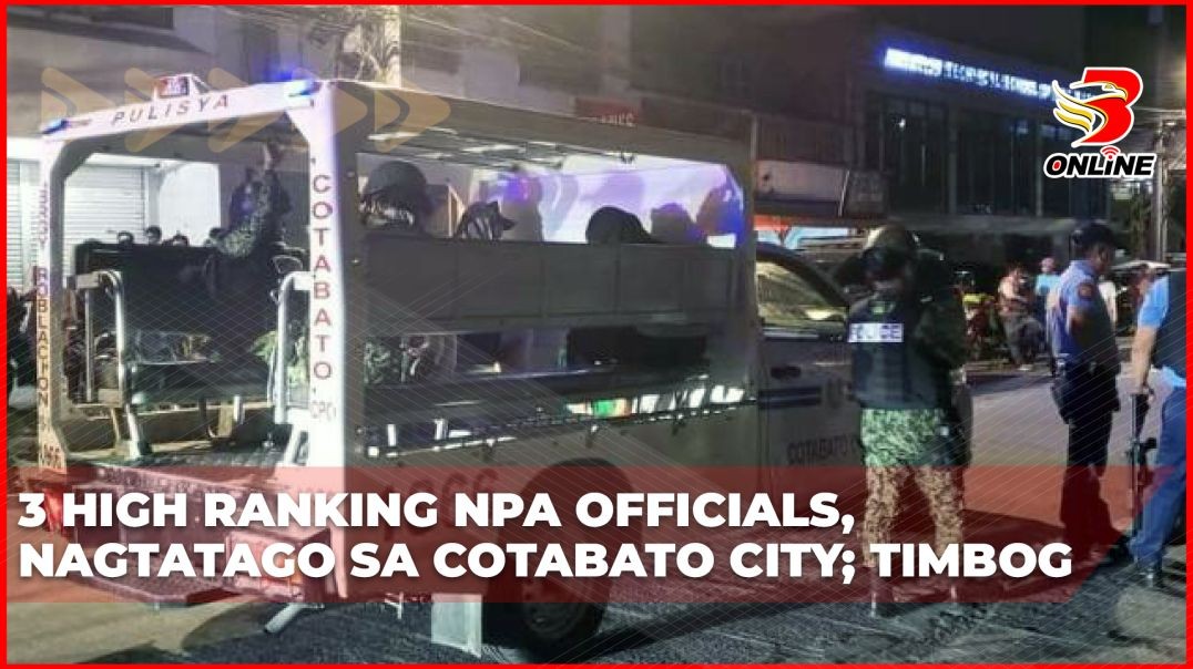 ⁣3 high ranking NPA officials, nagtatago sa Cotabato City; timbog