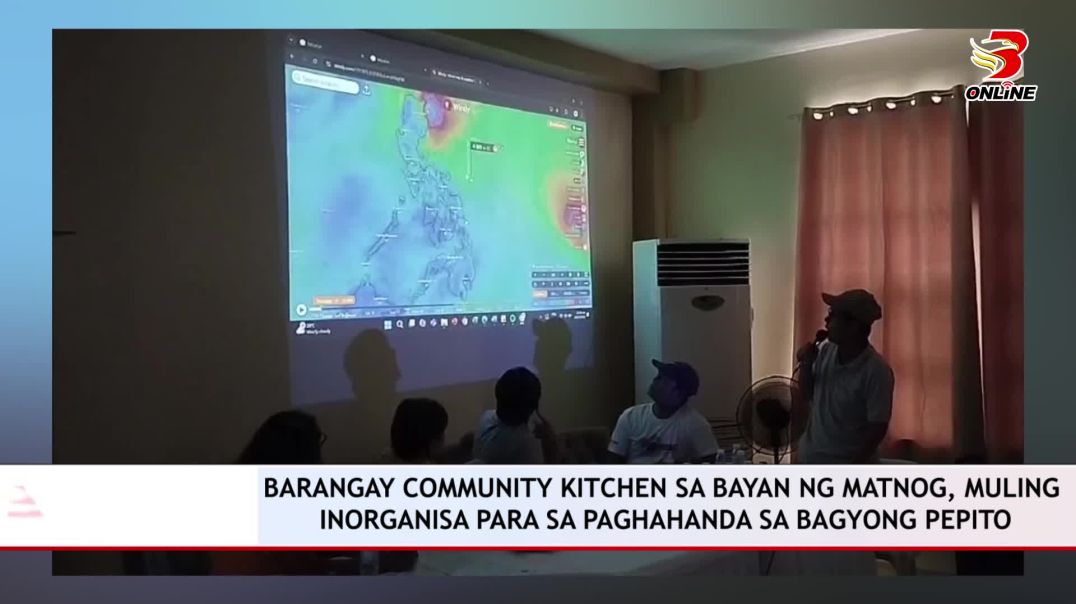 ⁣Barangay community kitchen sa bayan ng Matnog, muling inorganisa para sa paghahanda sa Bagyong Pepit