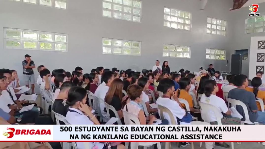 ⁣500 Estudyante sa Bayan ng Castilla, Nakakuha na ng Kanilang Educational Assistance