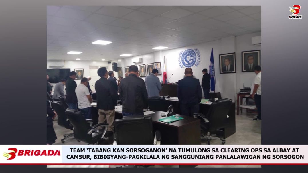 ⁣Team ‘Tabang Kan Sorsoganon’ na Tumulong sa Clearing OPS sa Albay at Camsur, Bibigyang-Pagkilala ng 