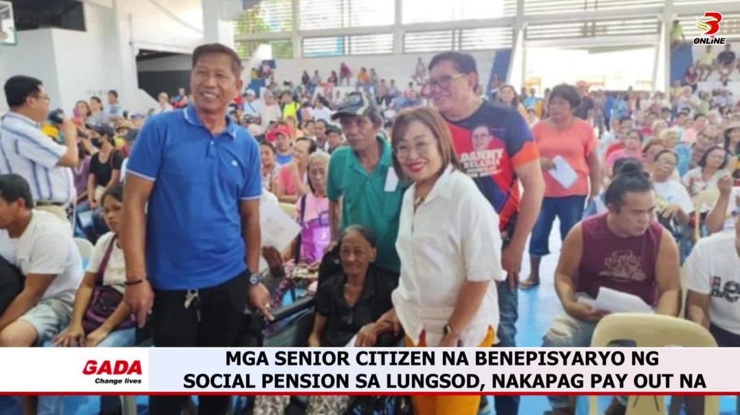 ⁣Mga senior citizen na benepisyaryo ng Social Pension sa lungsod, nakapag pay out na