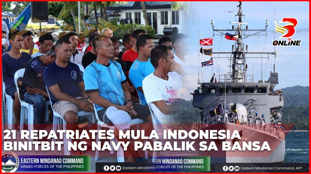 ⁣21 repatriates mula Indonesia binitbit ng Navy pabalik sa bansa