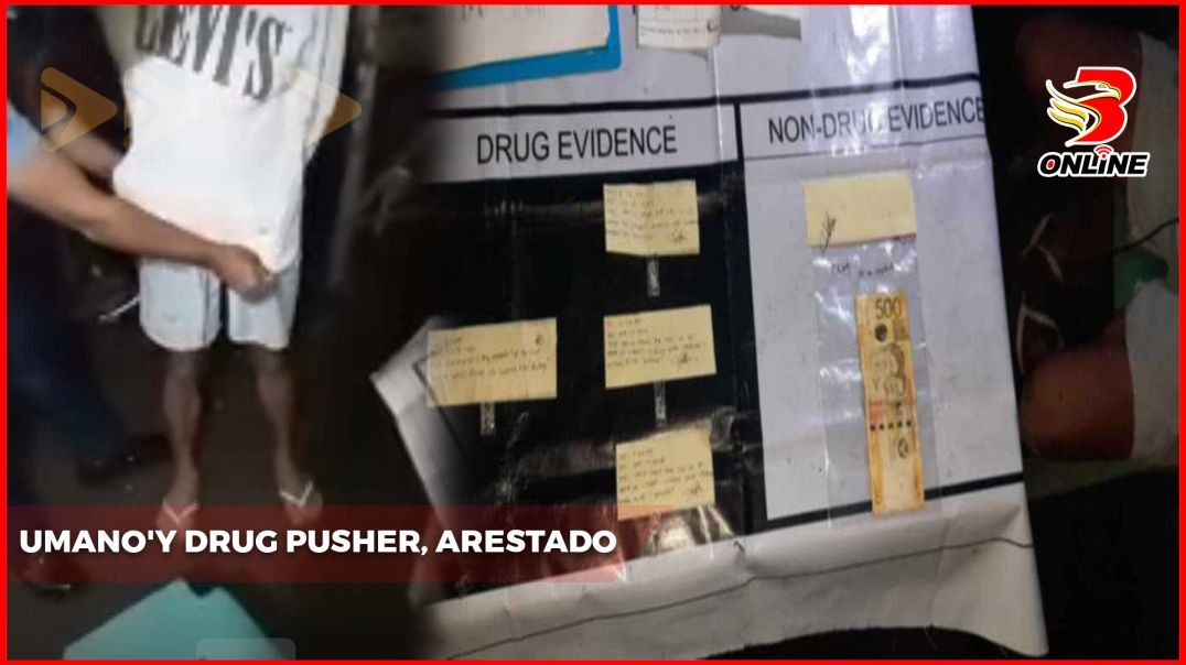 Umano'y drug pusher, arestado