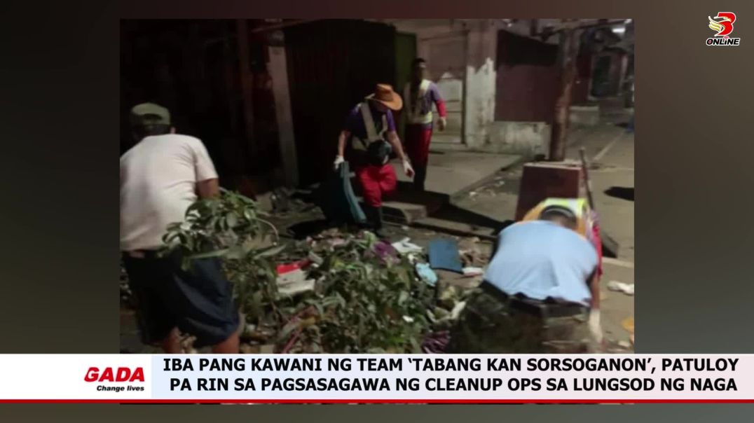 ⁣Iba pang kawani ng team ‘Tabang Kan Sorsoganon’, patuloy pa rin sa pagsasagawa ng cleanup ops sa lun