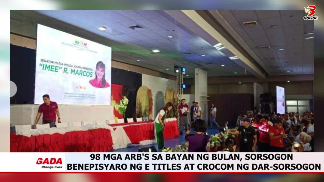 98 mga ARB's sa bayan ng Bulan, Sorsogon benepisyaro ng E-titles at Crocom ng DAR-Sorsogon