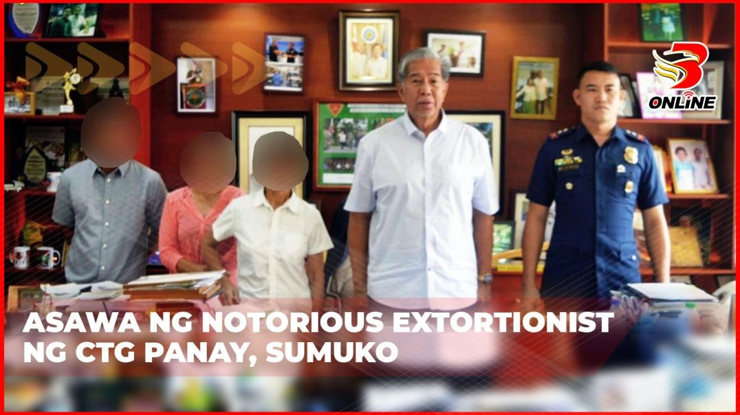 Asawa ng notorious extortionist ng CTG Panay, sumuko