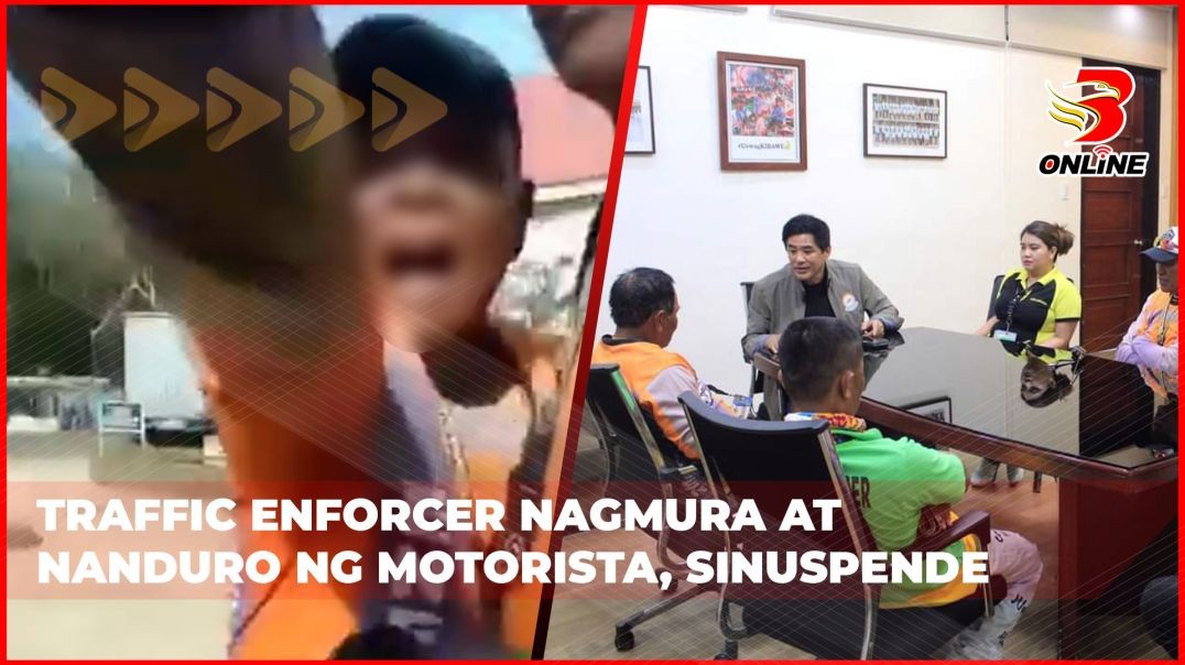 ⁣Traffic enforcer nagmura at nanduro ng motorista, sinuspende