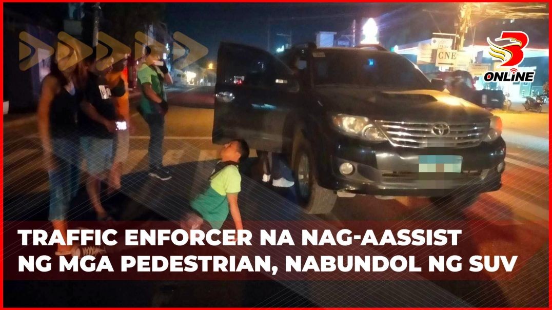 ⁣Traffic enforcer na nag-aassist ng mga pedestrian, nabundol ng SUV