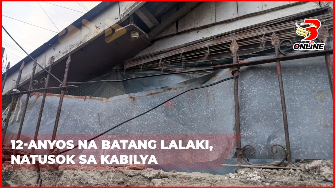 12-anyos na batang lalaki, natusok sa kabilya