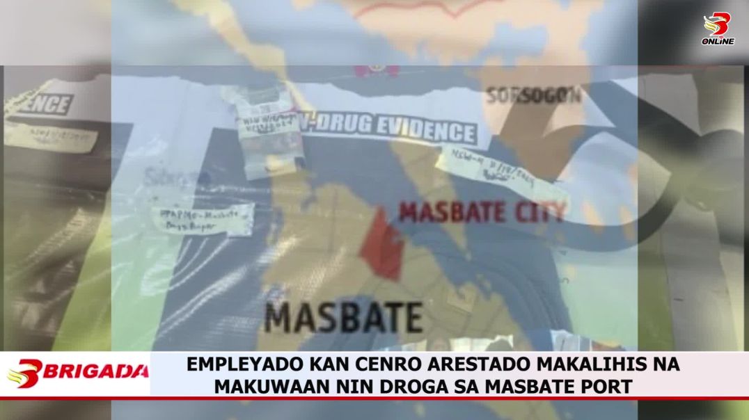 ⁣Empleyado kan Cenro Arestado Makalihis na Makuwaan nin Droga sa Masbate Port