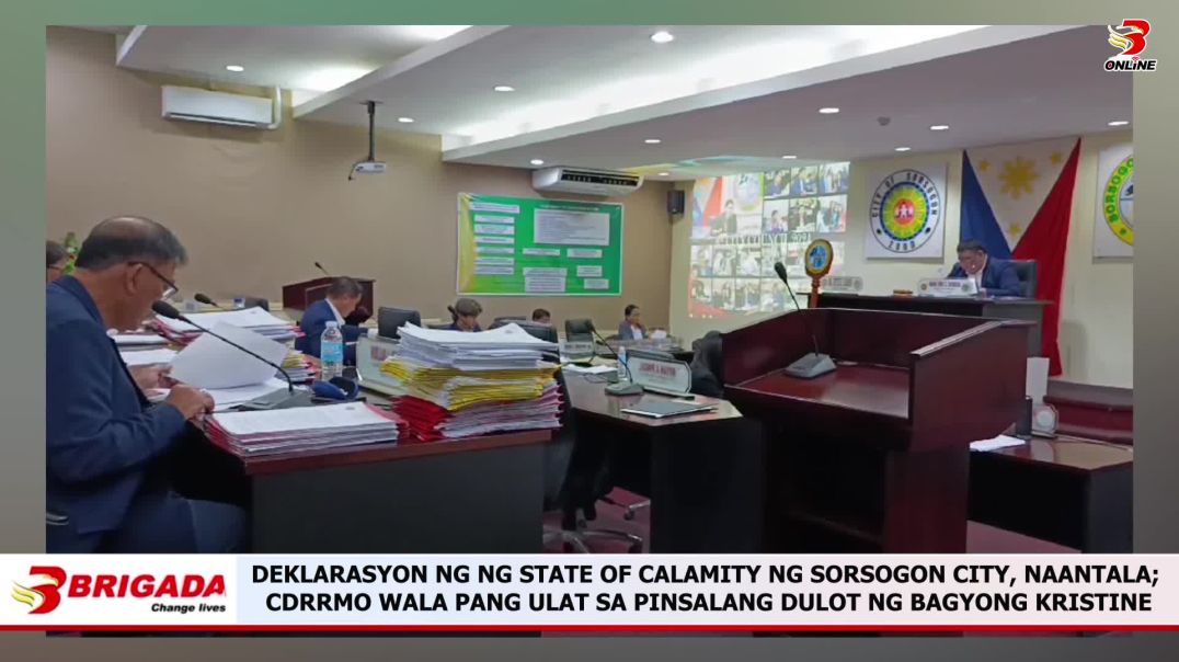 Deklarasyon ng State of Calamity ng Sorsogon City, Naantala; CDRRMO Wala Pang Ulat sa Pinsalang Dulo