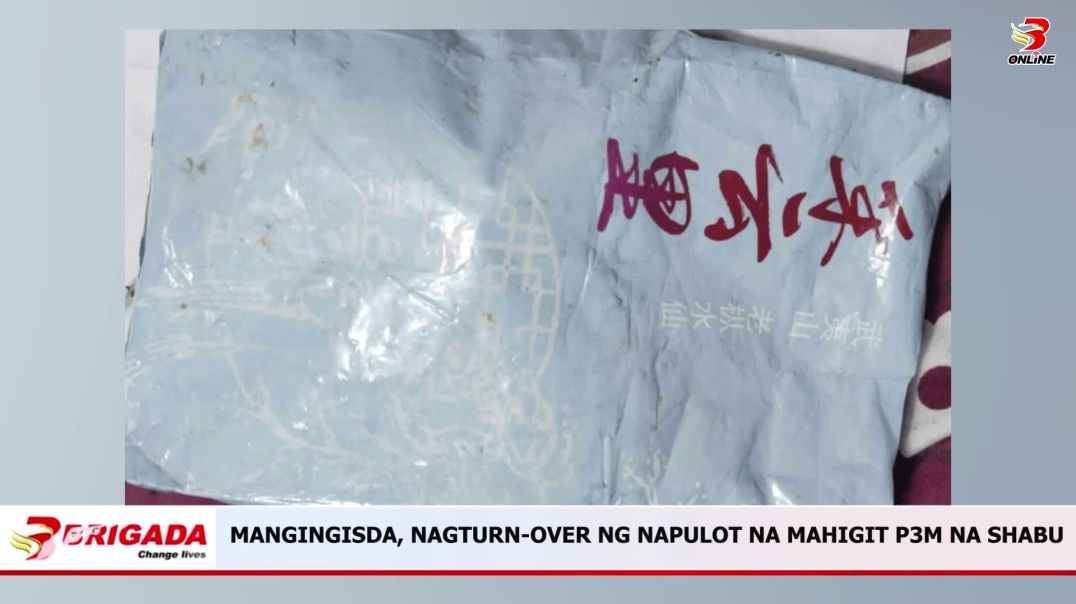 Mangingisda, nagturn-over ng napulot na mahigit P3m na shabu