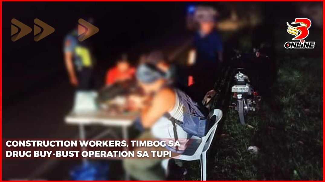 ⁣Construction workers, timbog sa drug buy-bust operation sa Tupi