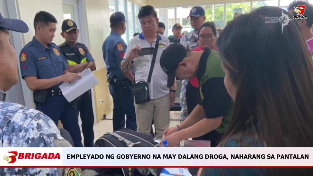 ⁣Empleyado ng Gobyerno na may Dalang Droga, Naharang sa Pantalan