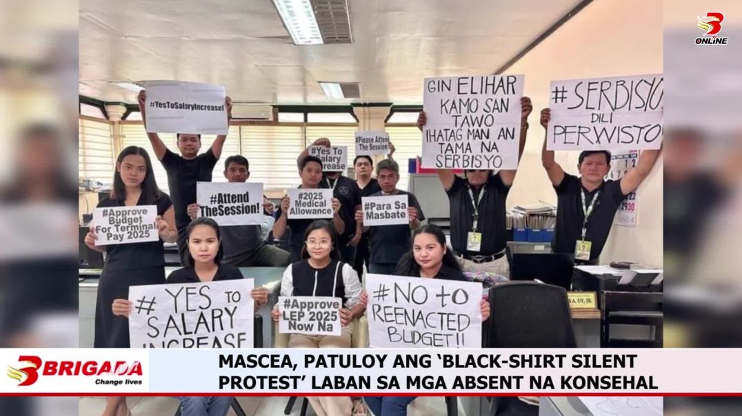 ⁣Mascea, Patuloy ang ‘Black-Shirt Silent Protest’ Laban sa mga Absent na Konsehal