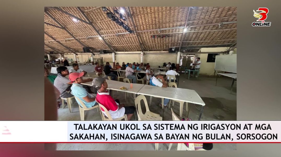 ⁣Talakayan Ukol sa Sistema ng Irigasyon at mga Sakahan, Isinagawa sa Bayan ng Bulan, Sorsogon
