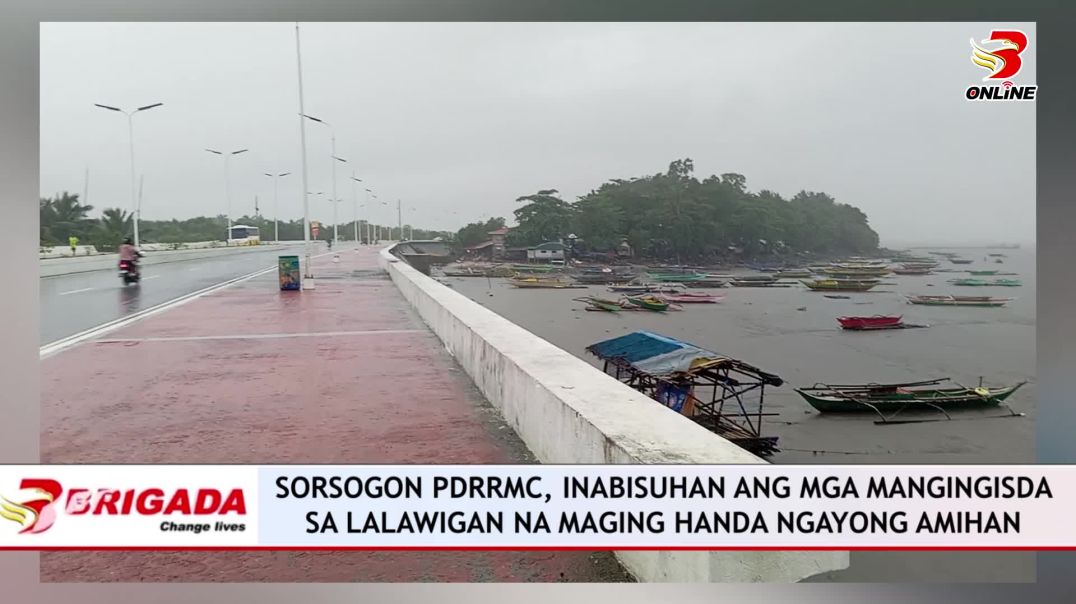 ⁣Sorsogon PDRRMC, inabisuhan ang mga mangingisda sa lalawigan na maging handa ngayong amihan