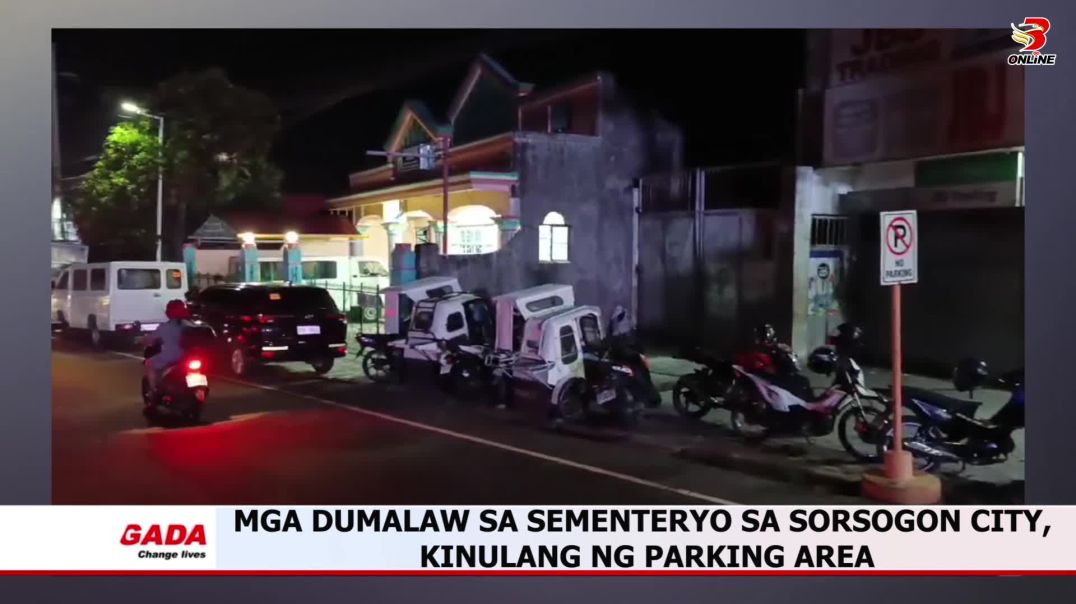 ⁣Mga dumalaw sa sementeryo sa Sorsogon City, kinulang ng parking area
