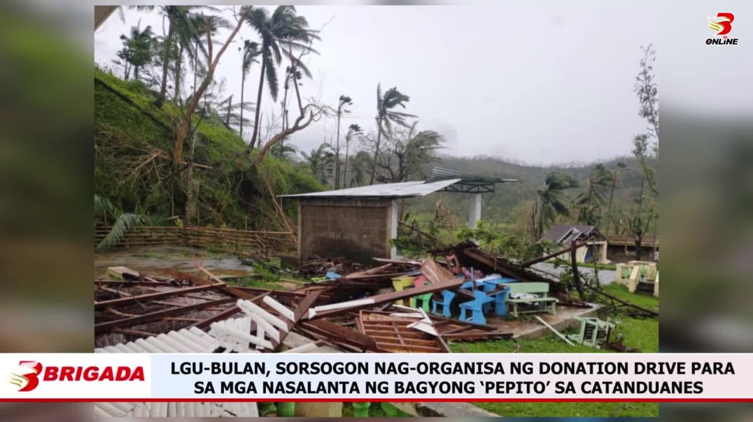 ⁣LGU-Bulan, Sorsogon nag-Organisa ng Donation Drive para sa mga Nasalanta ng Bagyong ‘Pepito’ sa Cata