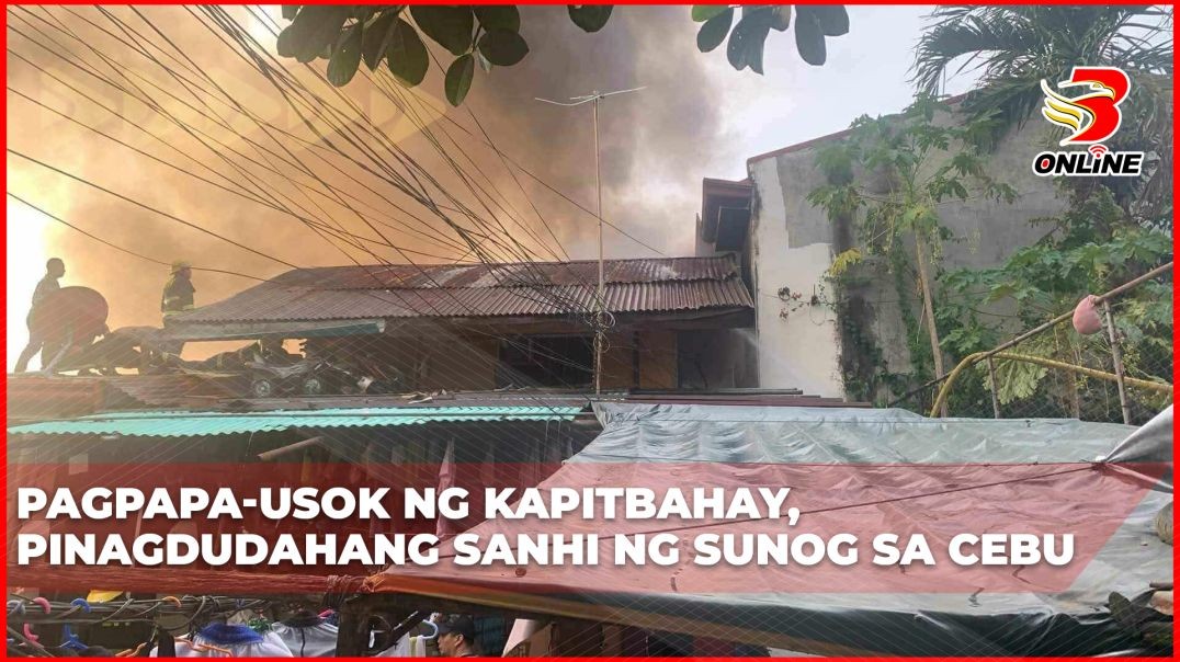 Pagpapa-usok ng kapitbahay, pinagdudahang sanhi ng sunog sa Cebu
